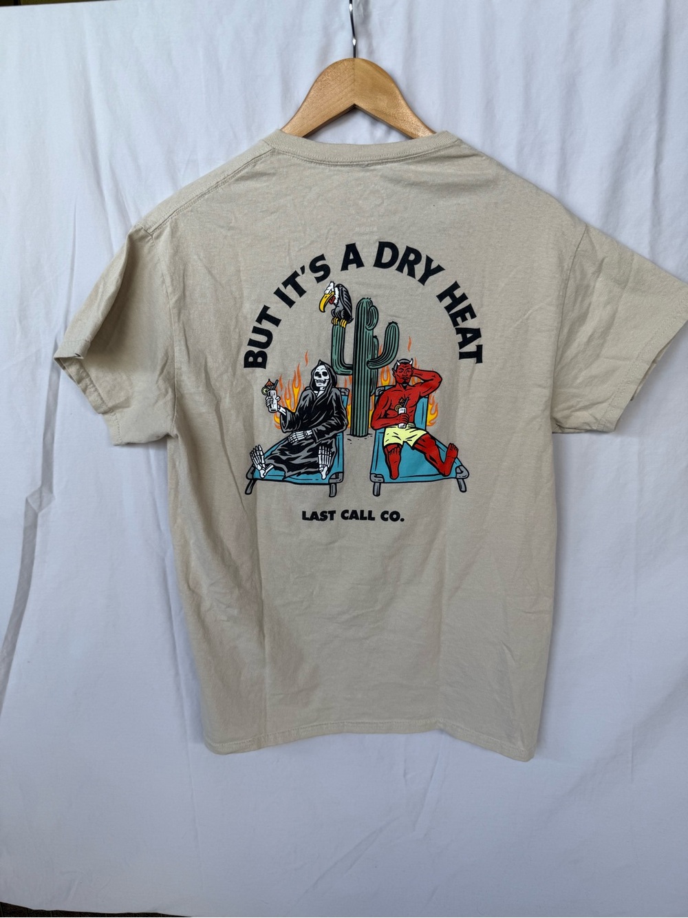 Men’s Beige Graphic Tee